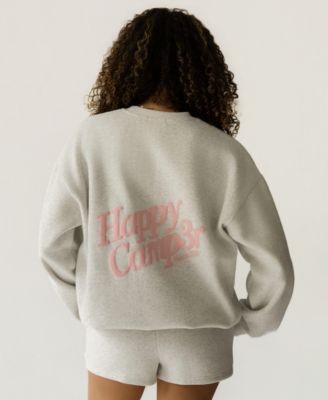 Juniors' Senior Embroidered Crewneck Sweatshirt