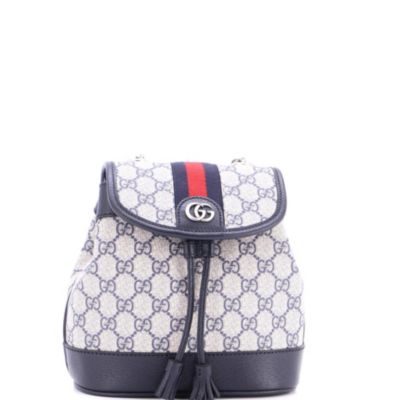 Mini Ophidia Flap Backpack GG Coated Canvas