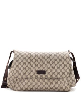 Diaper Bag GG Coated Canvas