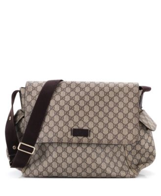 Diaper Bag GG Coated Canvas