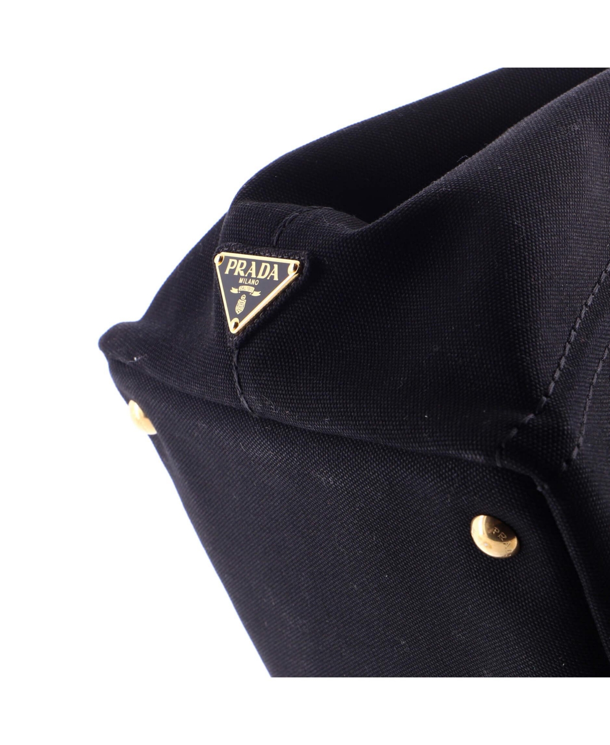 Pre-Owned Prada Medium Canapa Convertible Tote Canvas