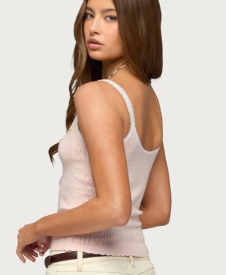 Women's Rosaliee Pointelle Knit Tank Top