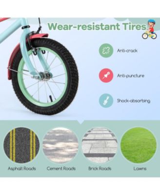 Kids Bike with Adjustable Handlebar and Saddle-14 inches