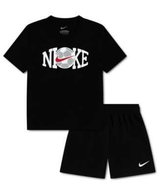 Toddler Boys' 2T-4T Soccer Graphic T-Shirt and Mesh Shorts, 2-Piece Set