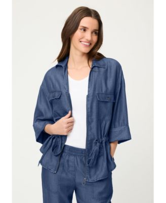 Women's Soft Denim-Look Jacket