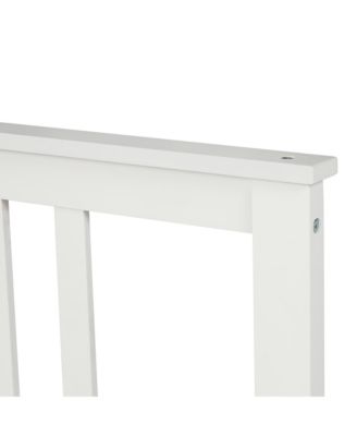 Full Size Wood Platform Bed Headboard Footboard 10 Wood Slats No Box Spring