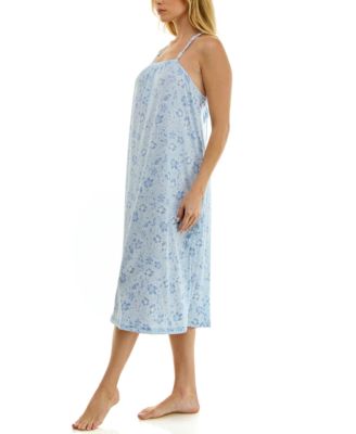 Women's Sleeveless Square Neck Midi Sleep Chemise