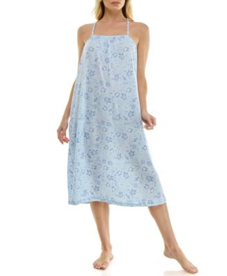 Women's Sleeveless Square Neck Midi Sleep Chemise