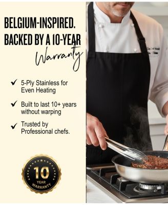 Maestro Nonstick Stainless Steel Frying Pan 11" - 5-ply