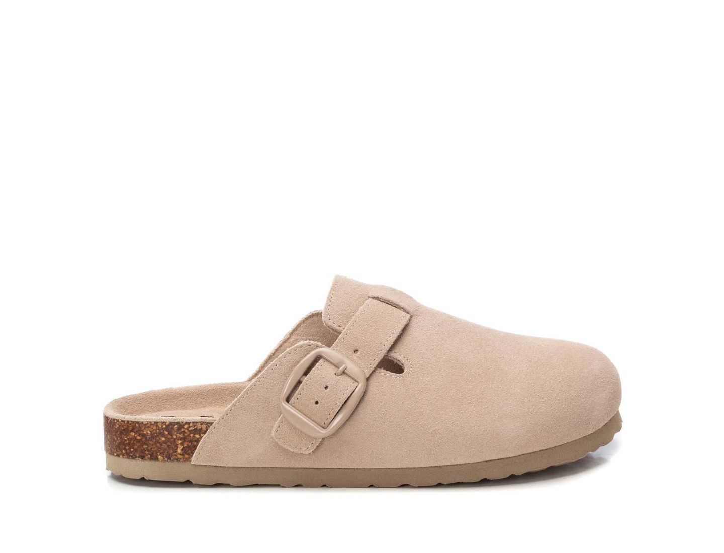 Женские сабо XTI Refresh Collection Suede Clog Mule Flats, цвет: Бежевый — фото 2