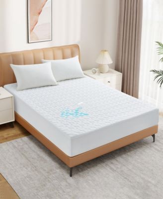 Waterproof Quilted Mattress Protector with Deep Pocket, King