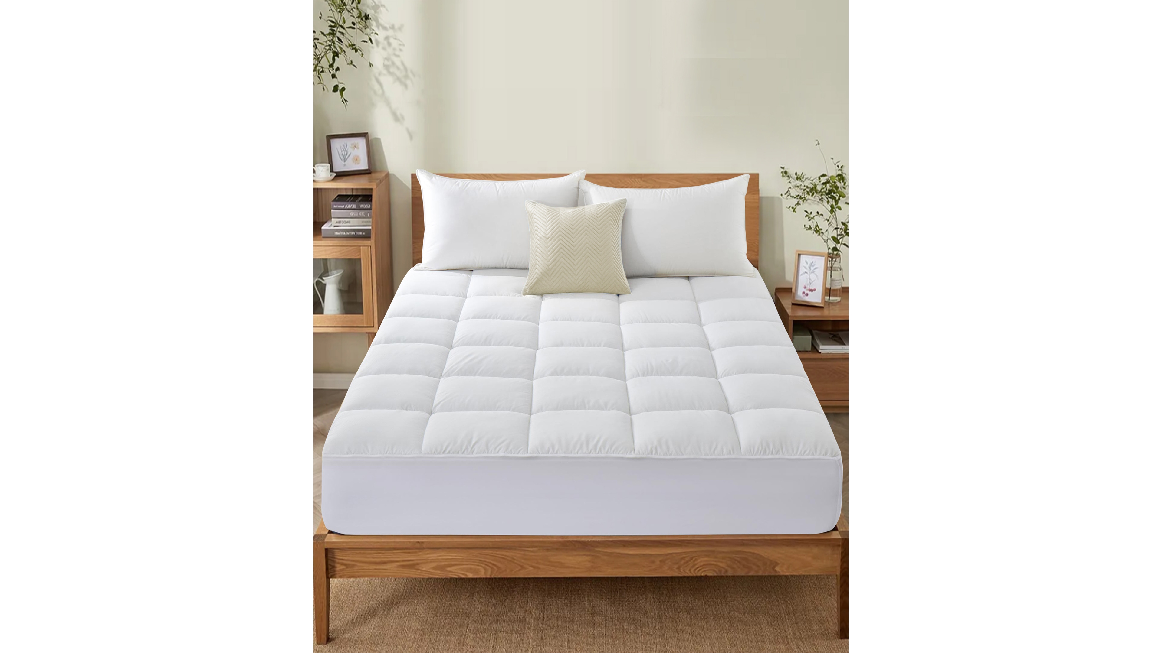 Unikome Cooling Mattress Pad Cool Touch Cover, Twin