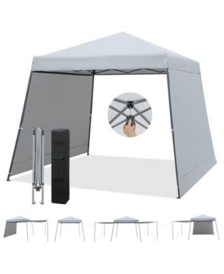 Patio 10 x 10FT Instant Pop-up Canopy Folding Tent w/ Sidewalls and Awnings Outdoor