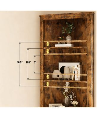 Corner Cabinet shelf with Fluted Door