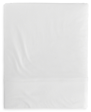 Calvin Klein Modern Cotton Jersey Body Solid Flat Sheet, Full In White