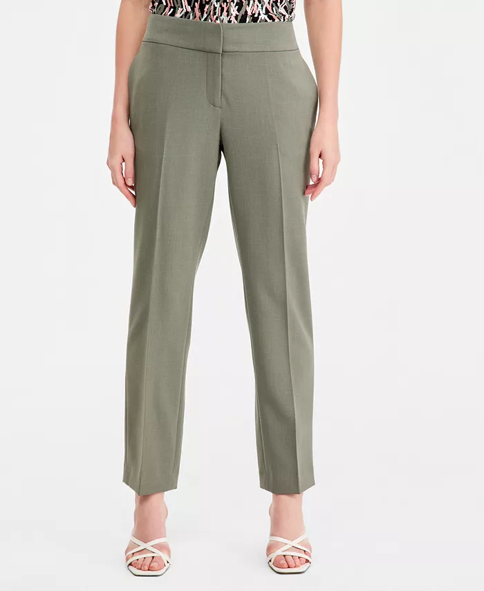 Petite Mid Rise Straight-Leg Pants - thumbnail 5