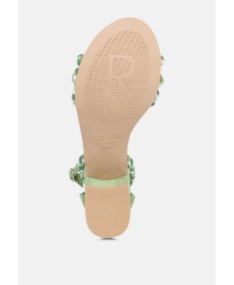 CANDANCE Womens Block Heel Sandal