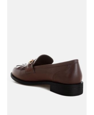 Womens Enola Low Block Heel Loafers