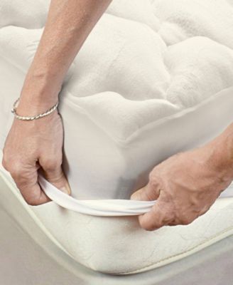 Rayon from Bamboo Fitted Down Alternative Mattress Pad, California King