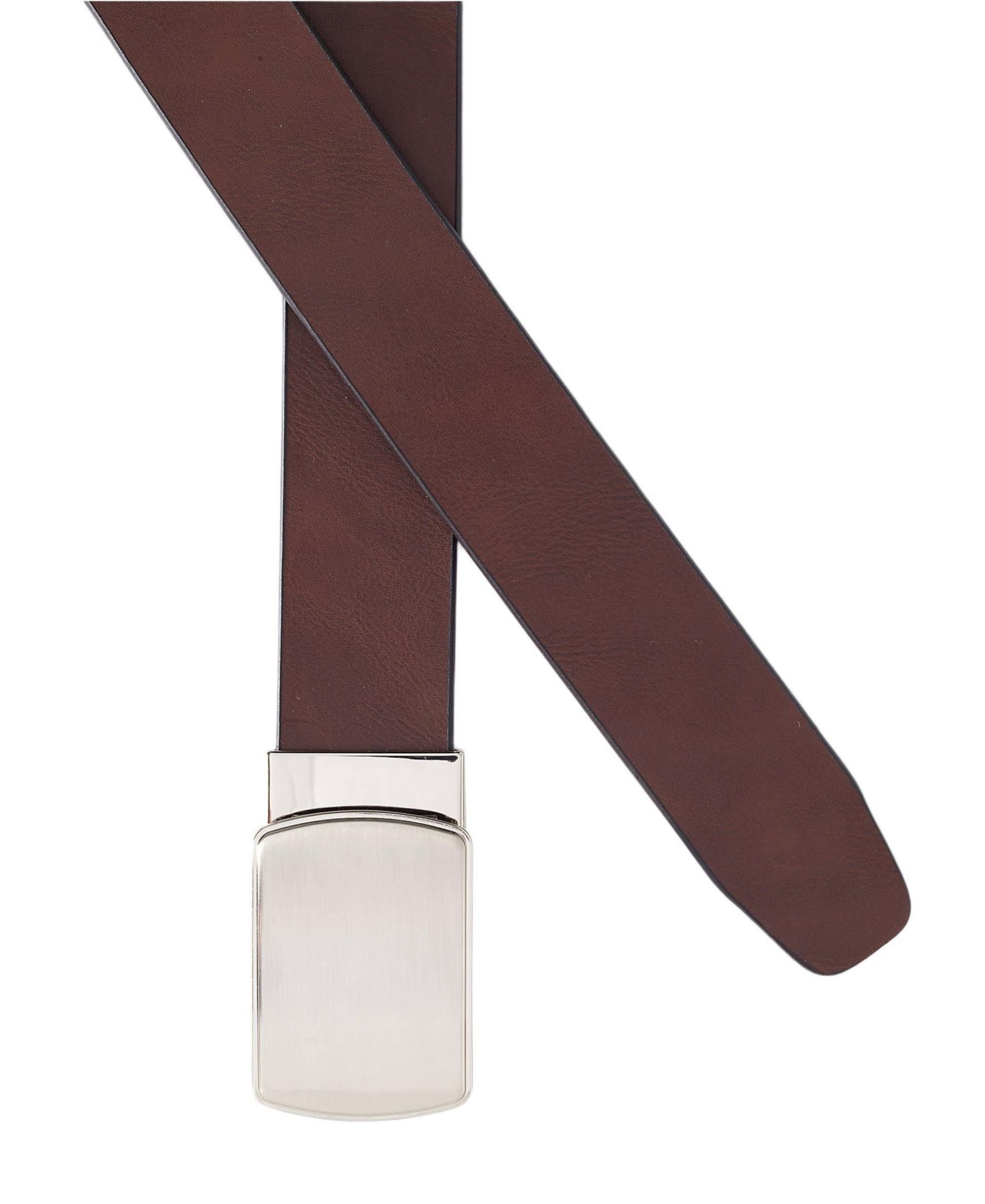 Мужской ремень Lands' End Leather Adjustable Slide Belt, цвет: Коричневый — фото 2