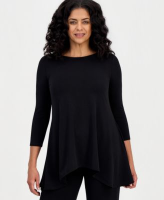 Women's 3/4-Sleeve Knit Top, Regular & Petites