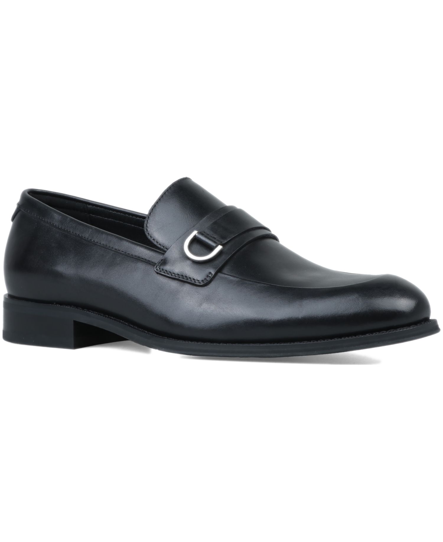 Men's Genuine Leather Slip-On Buckle Loafers