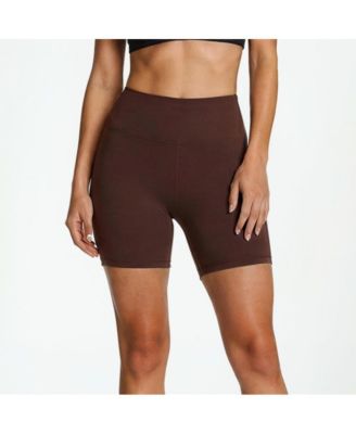 Women's Chlorine Resistant High Waisted Mid-Thigh Swim Shorts