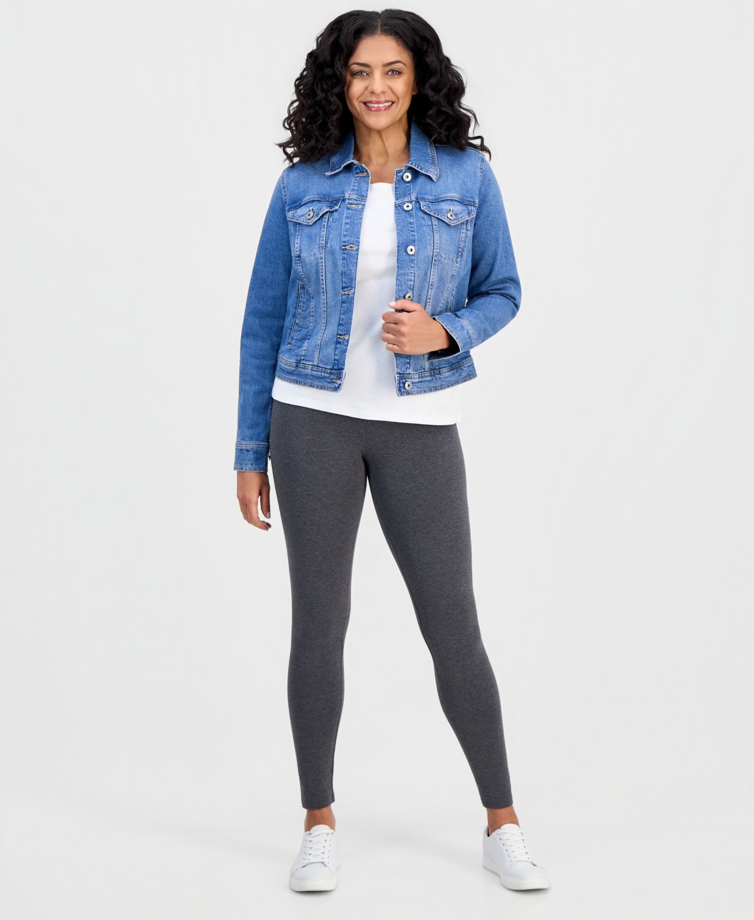 Petite High-Rise Basic Leggings