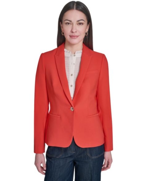 Женские пиджаки Tommy Hilfiger Women's 1-Button Calvary Twill Blazer