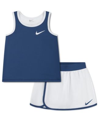 Girls' 4-6X Dri-FIT Color-Blocked Tank Top and Skort, 2-Piece Set