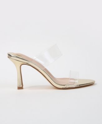 Women's Calia Clear Strap Heeled Slides