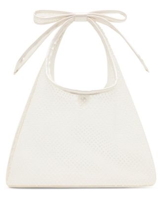 Bow Small Mesh Tote Handbag