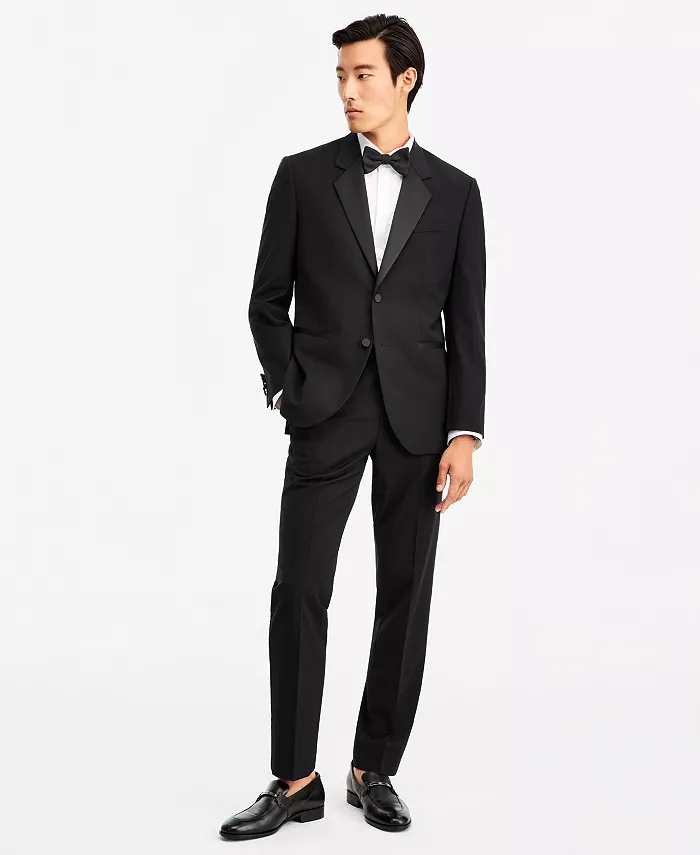 Men's Modern-Fit Wool Blend Super Flex Stretch Tuxedo Jacket - thumbnail 4
