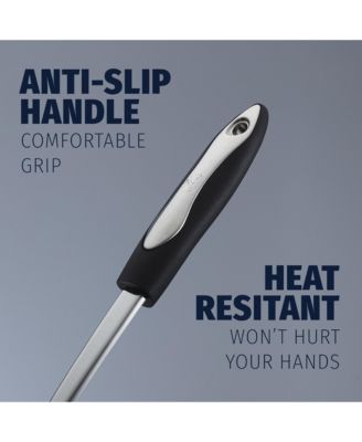 Premium 12 Inch Stainless Steel with Non-Slip Silicone Handle Soup Ladle