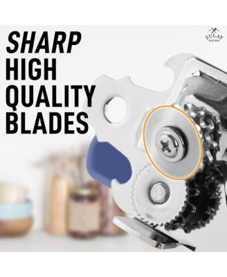 Heavy Duty Can Opener Wide Grip Smooth Edge Cut with Comfortable Grip