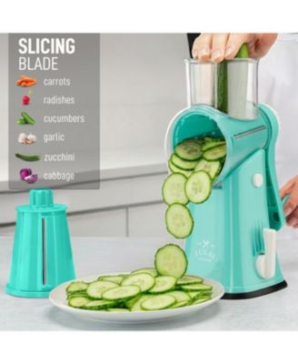 Rotary Cheese Grater with 5 Interchangeable Stainless Steel Blades