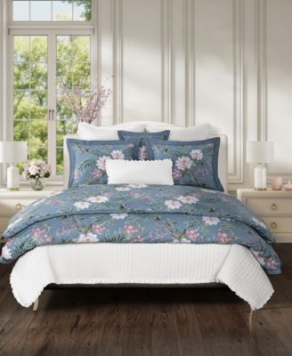 Savannah 3-Pc. Cotton Floral Comforter Set, King/California King