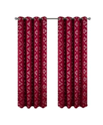 Heathrow Halo Foil Blackout Polyester Window Curtain Grommet Panel