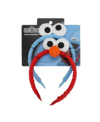 Elmo and Cookie Monster Cosplay Character Headbands (Set of 2)