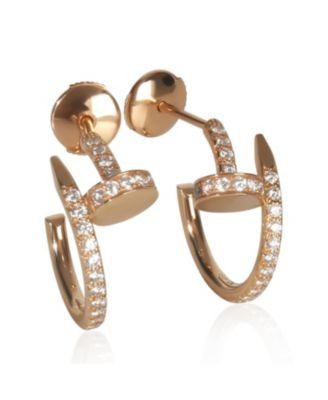 Rose Gold Diamond Small Model Juste Un Clou Earrings