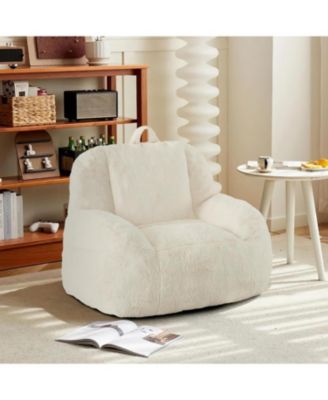 Large Bean Bag Chair with Filling, Soft Floor Sofa for Living Room and Bedroom