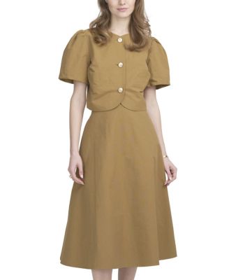 Women's Shirred Sleeve Top