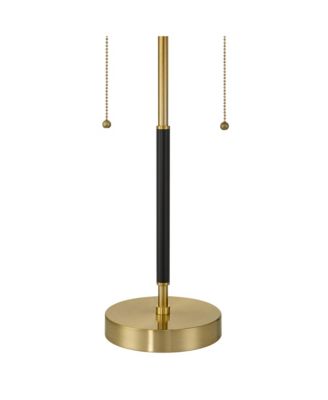 Pierre 23"H Metal Dome Pull Chain USB Table Lamp Set of 2