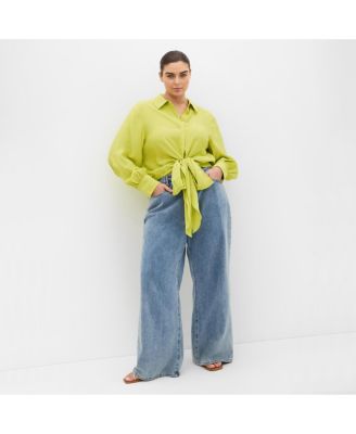 Plus Size Rosa Tie Shirt