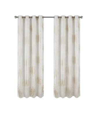 Helena Halo Foil Blackout Polyester Window Curtain Grommet Panel 52" x 84"