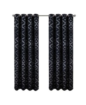 Heathrow Halo Foil Blackout Polyester Window Curtain Grommet Panel 52" x 84"
