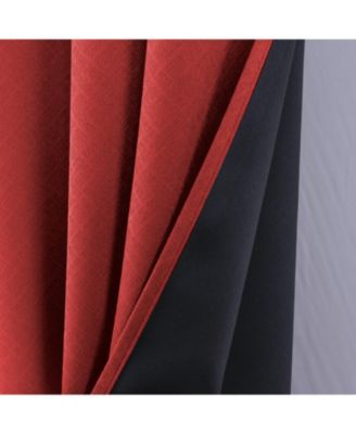 Oakley Embossed Blackout Polyester Window Curtain Grommet Panel 52" x 84"