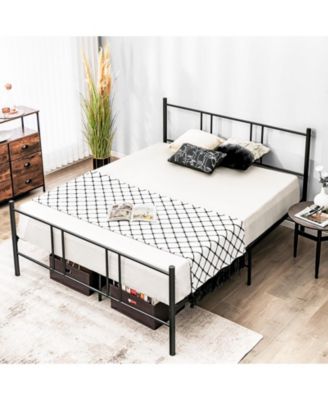 Platform Bed Frame with High Headboard