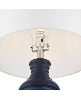 Maxwell 27 1/5" High Rippled Ceramic USB Table Lamp Set of 2