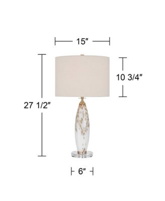 Melina 27 1/2" High Glass Table Lamp